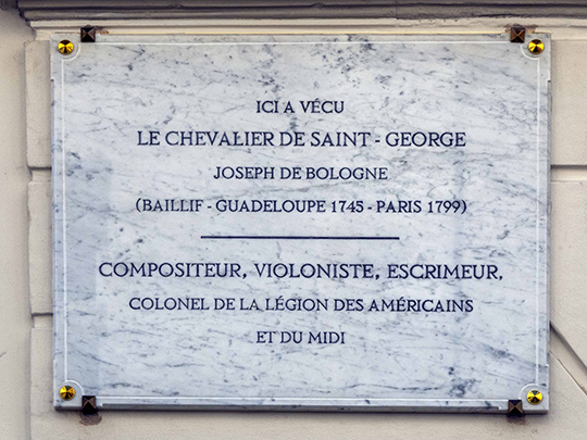 Plaque in honor of Joseph de Bolobne